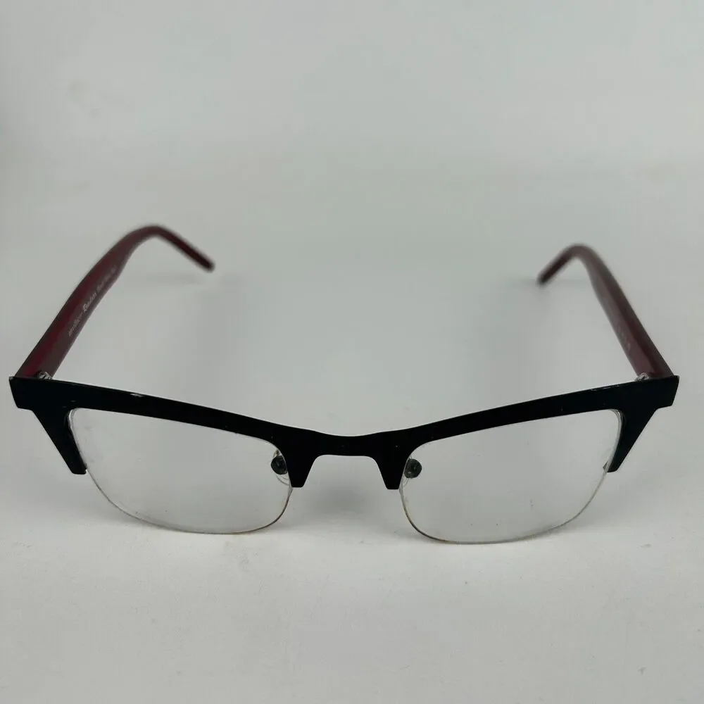 Roadster Anvifrieze Eyeglasses Women Black Red Plastic Round Half Rim‎ 48 23 140